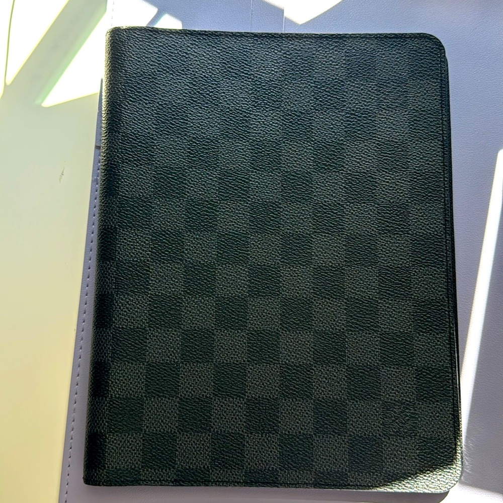 Louis Vuitton Damien graphite desk agenda